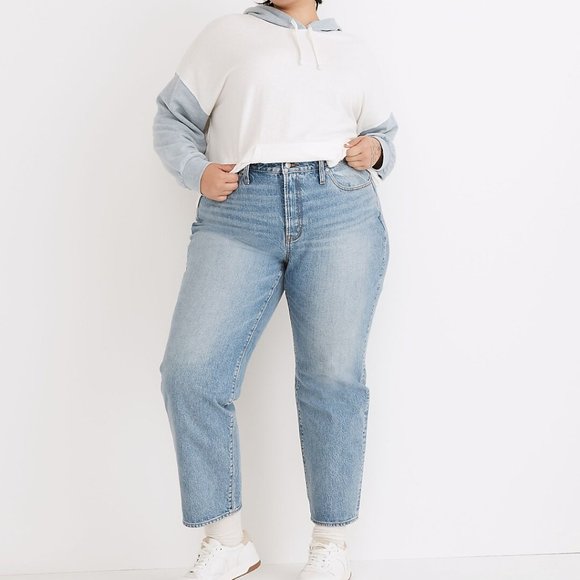 Madewell The Plus Curvy Perfect Vintage Straight Jean in Seyland Wash 16W / 14W - Picture 5 of 8